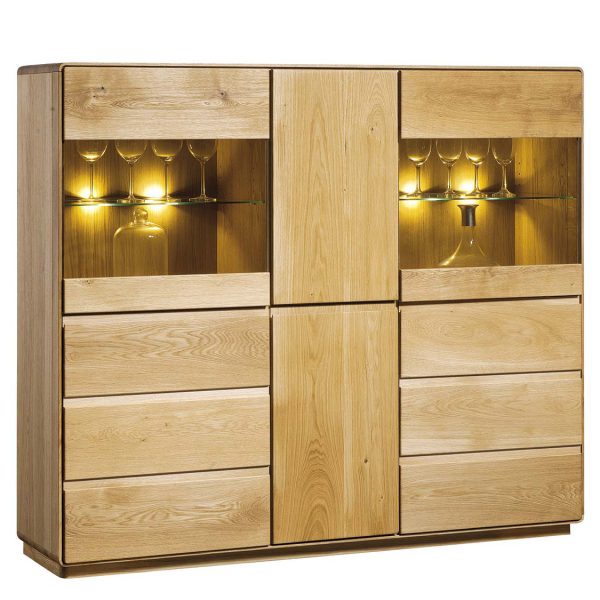 Witryna Atlanta Typ 47 Drewniana Przeszklona białe tlo